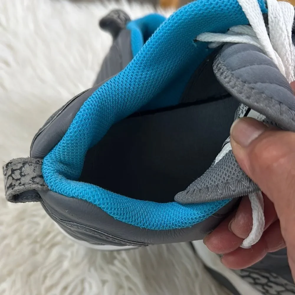 Jordan Gray and Blue Sneakers Size 10.5